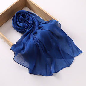 MSL348   New soft silk style bun head fashion gauze scarf travel vintage style scarf wholesale