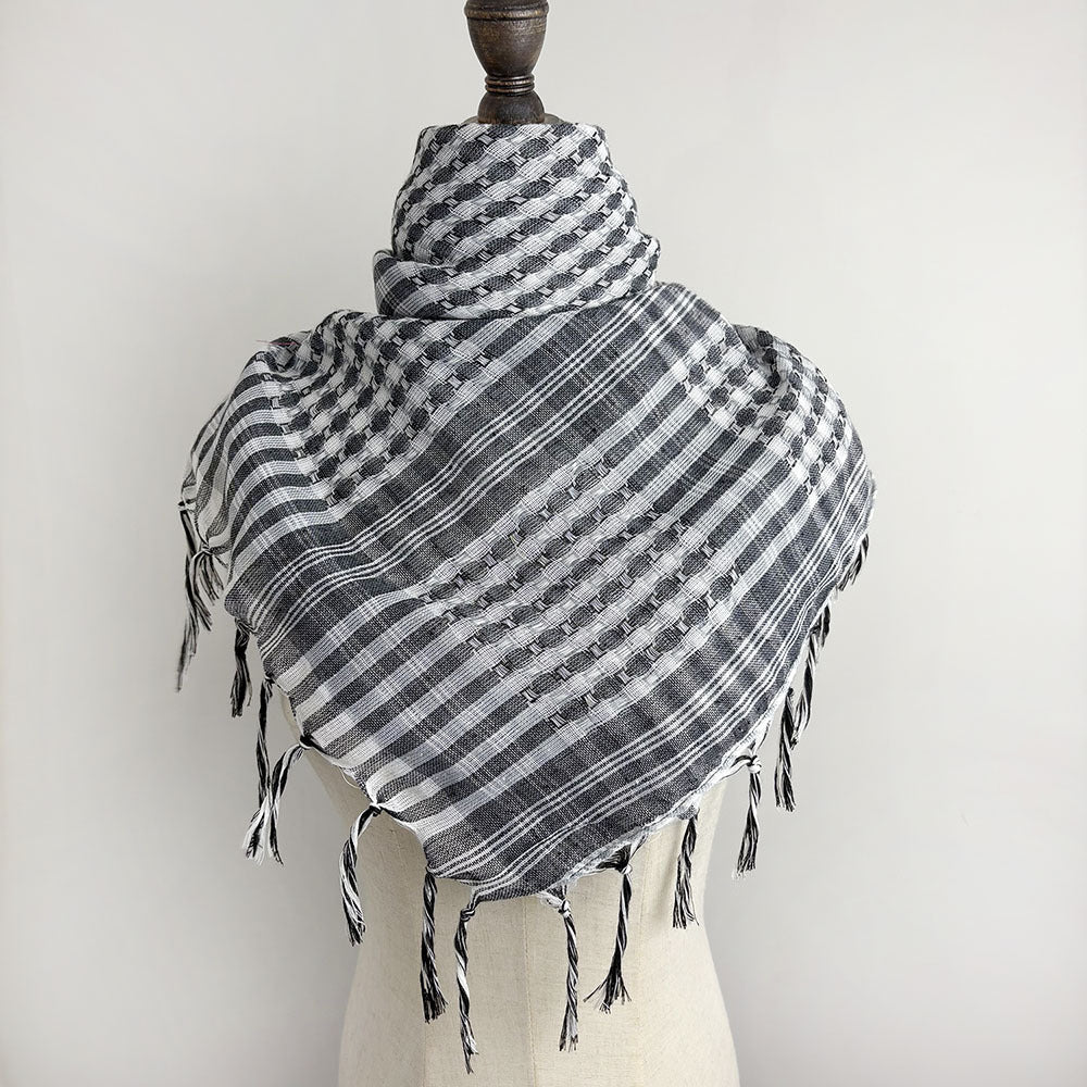 XA003  102*102cm Desert Tactical Tassel Scarf - MOQ:2