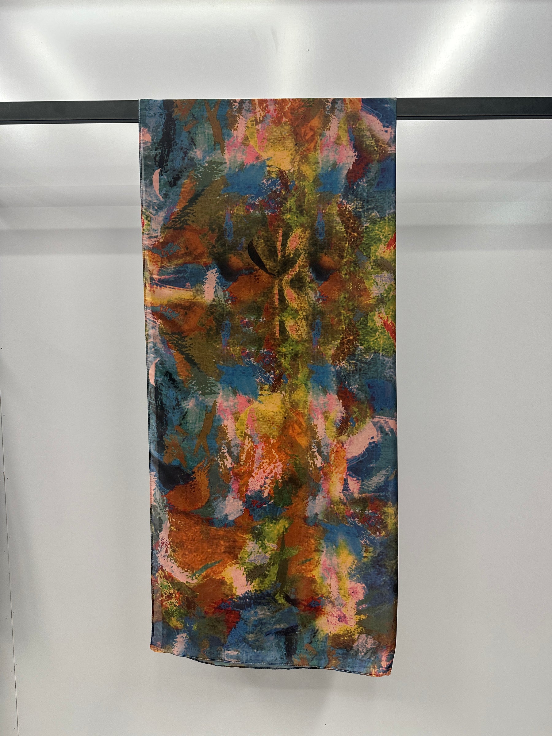 MYS001   Printed silk  hijab