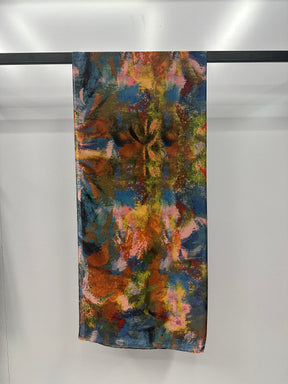 MYS001   Printed silk  hijab