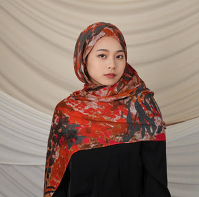 VI010 Modal Leopard Print Hijab Scarf - Stylish and Versatile Accessory
