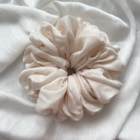 WJA40  Satin  Tencel Velvet Large Size Women's Big Head Flower Large Intestine Circle Tencel Hair Tie