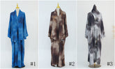 LR1158  Printed cardigan + hijab 2-piece set