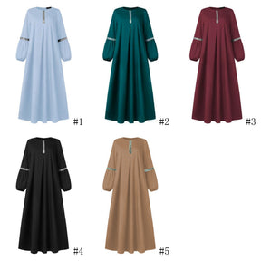 JR001  Sequin - fashionable sequin casual loose-fit long dress