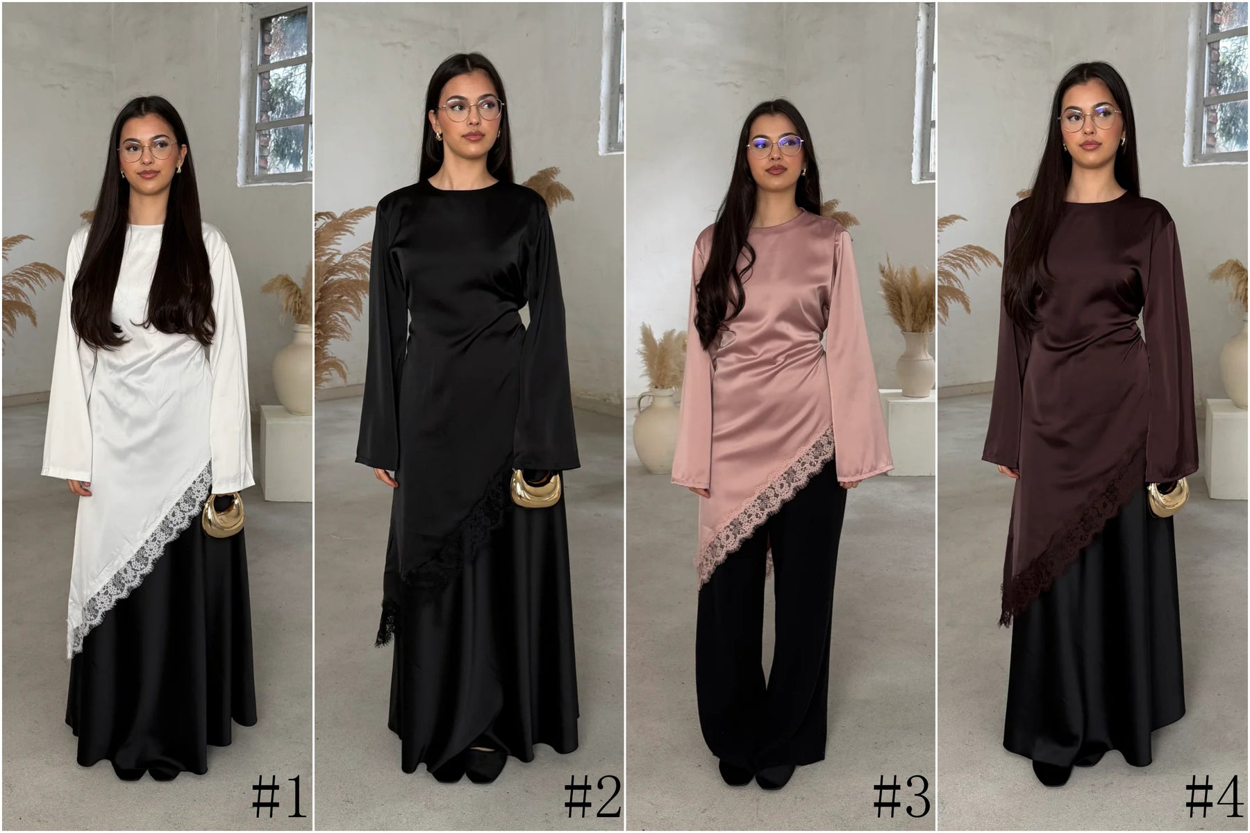 T04  Casual Fashion Slim Fit Abaya Long Dress