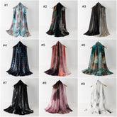 SS012  Modal Double Stitch Printed Hijab