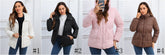 WAN827  Women's Petite Slim Winter Hooded Cotton-Padded Jacket