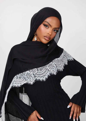 LSMDR  Elegant Plain Breathable Modal Hijab with Undercap Set - MOQ: 10 pcs/color