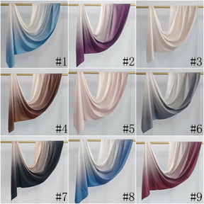 JBWJ001  Soft Modal Watercolor Printed Double-Sided Ethnic Long Hijab