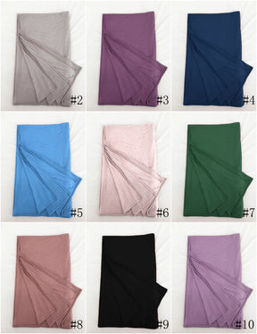 JB50  Bamboo Fiber Jersey, Fine, Soft, Non-Pilling Hijab