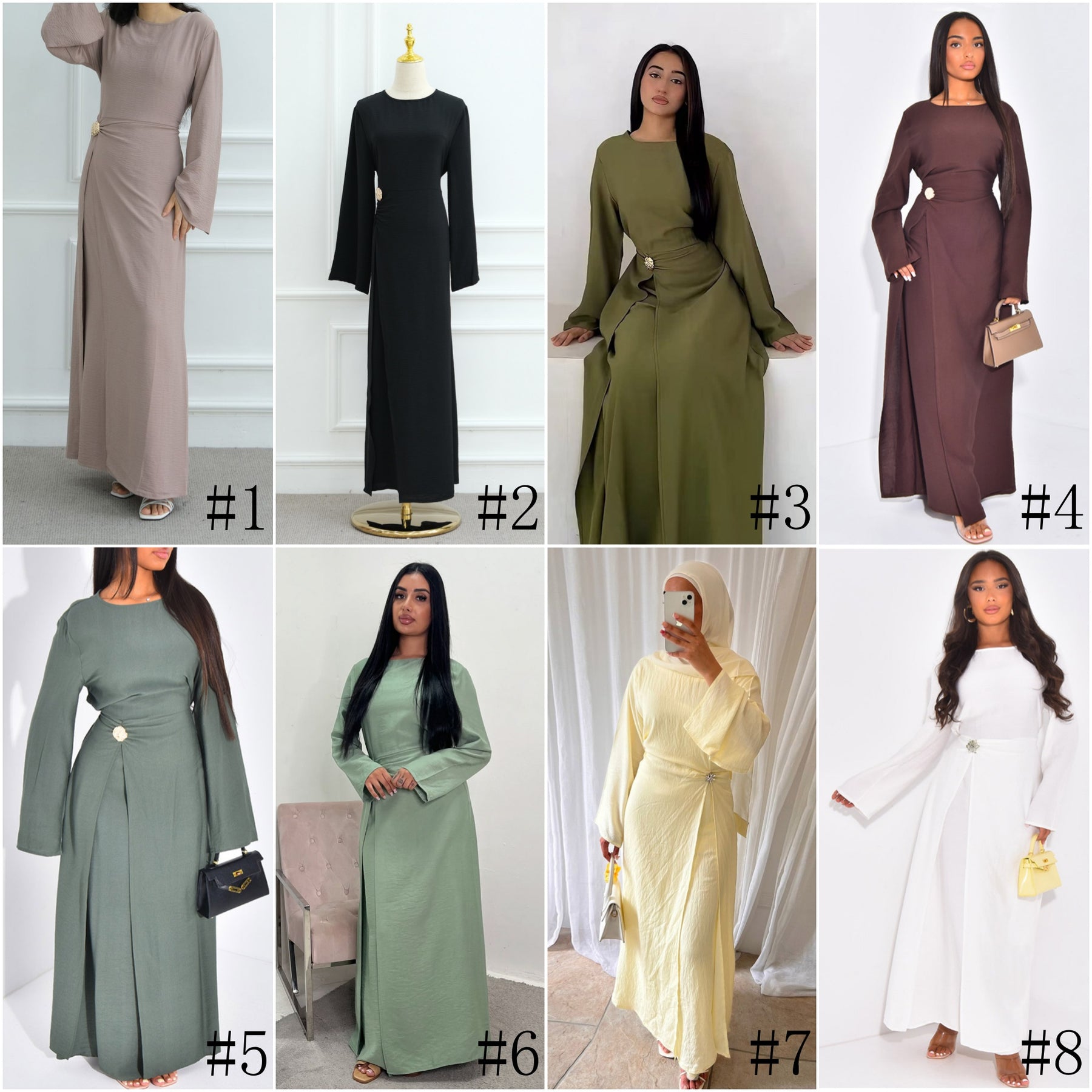 LR1077  Women's Plain Minimalist Dress for Daily Wear