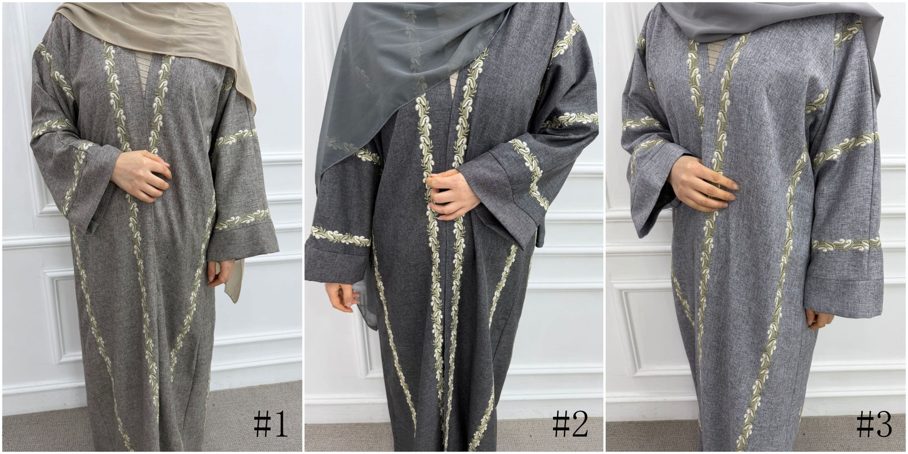 LR1153  Exquisite plus size embroidered cardigan
