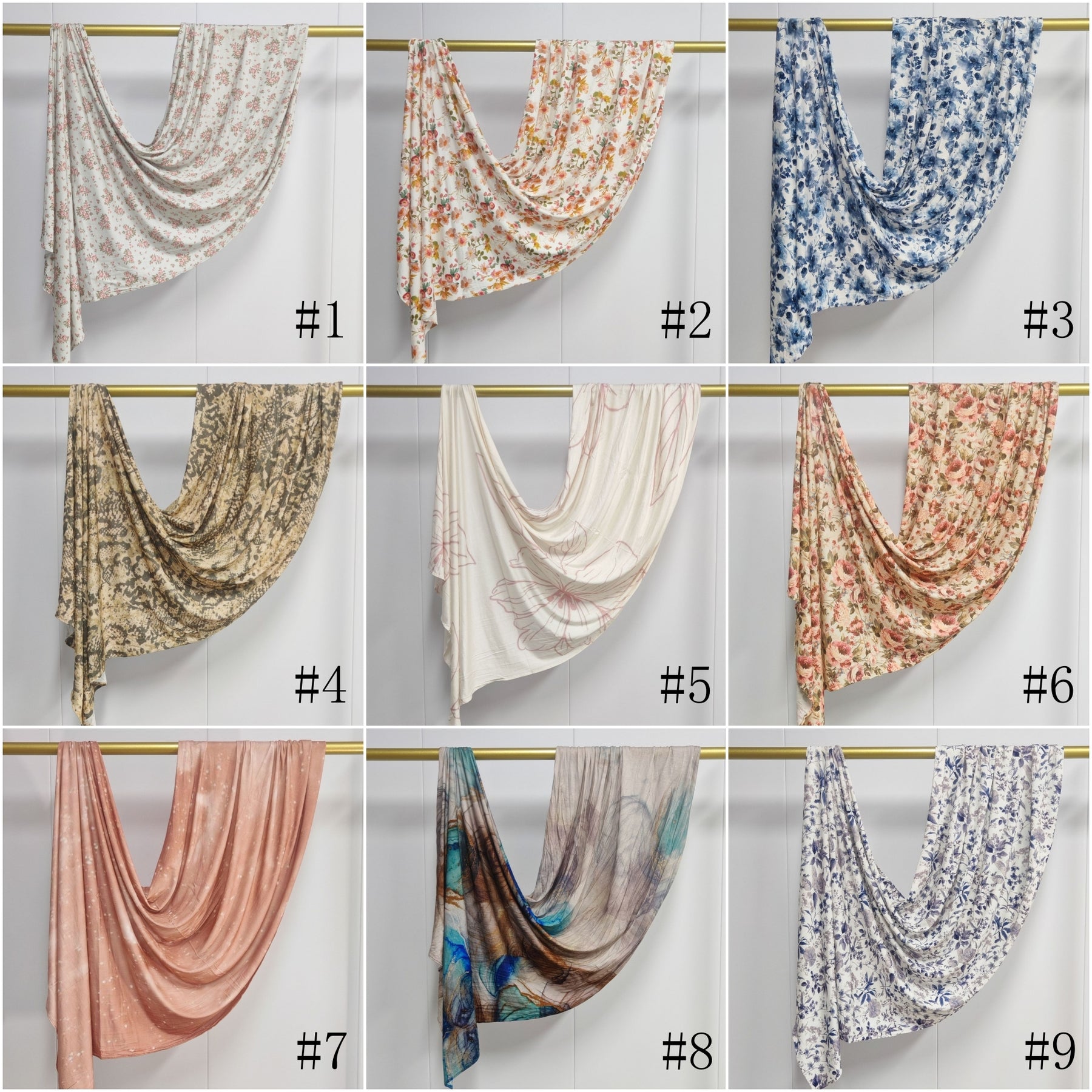JB021  Printed Mercerized Cotton Jersey Hijab