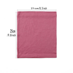 W-202407 Gorro y pañuelo para la cabeza con base de seda color leche