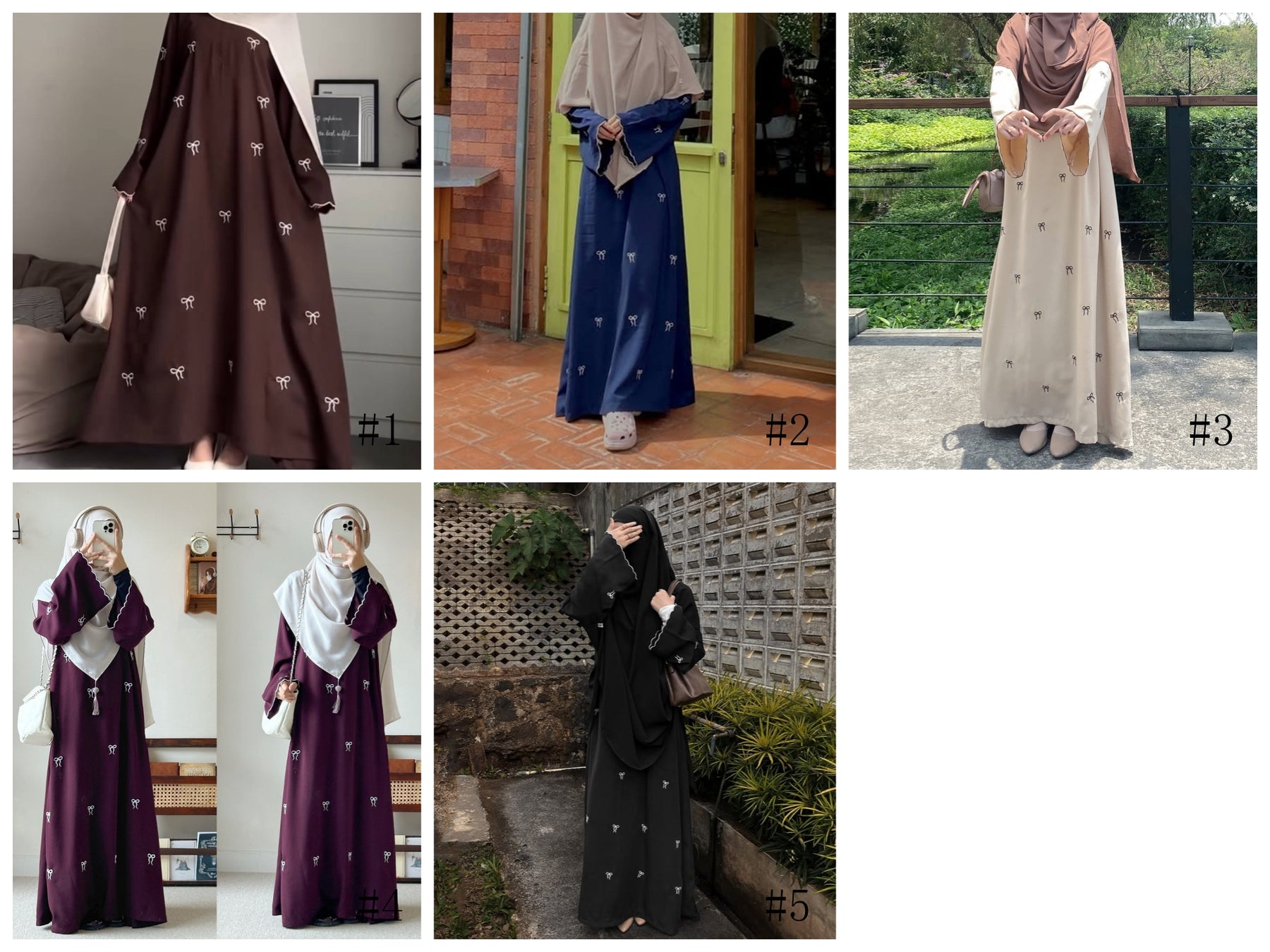 LR1000  Bow embroidered dress