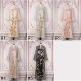 MT557  Stand Collar Sequin Beaded Embroidered Luxury Dress