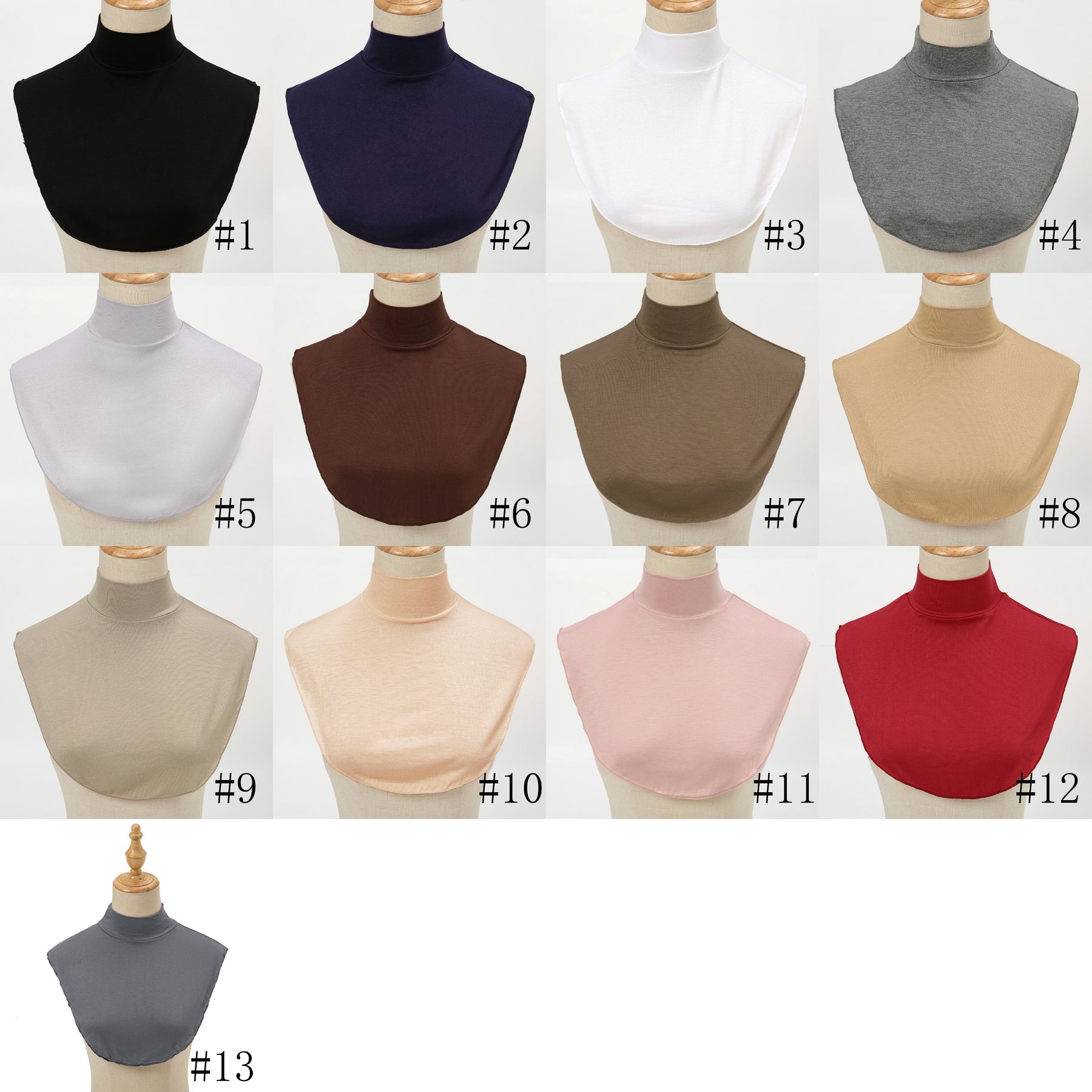 YZ135  Plain Mercerized Cotton Neck Cover Tube