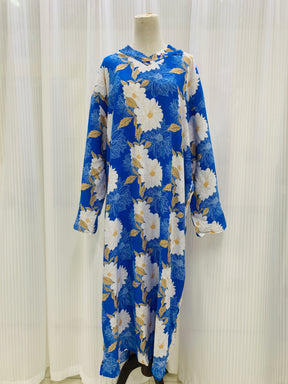 MDP01 fashion printed artificial cotton Large robe dress