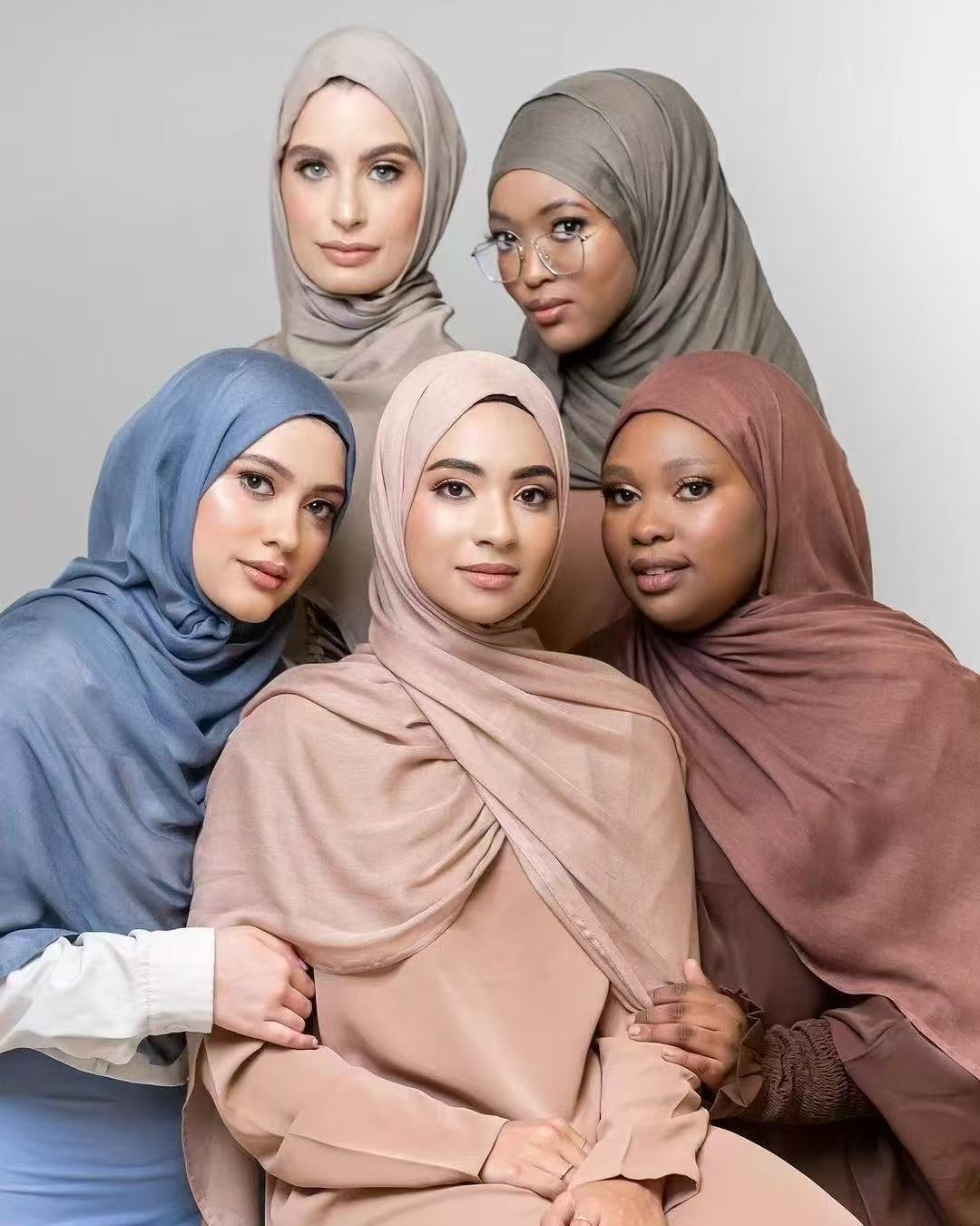 VS527 85X190 40 COLOR Venta caliente de doble aguja de alta calidad Rayón modal hijab