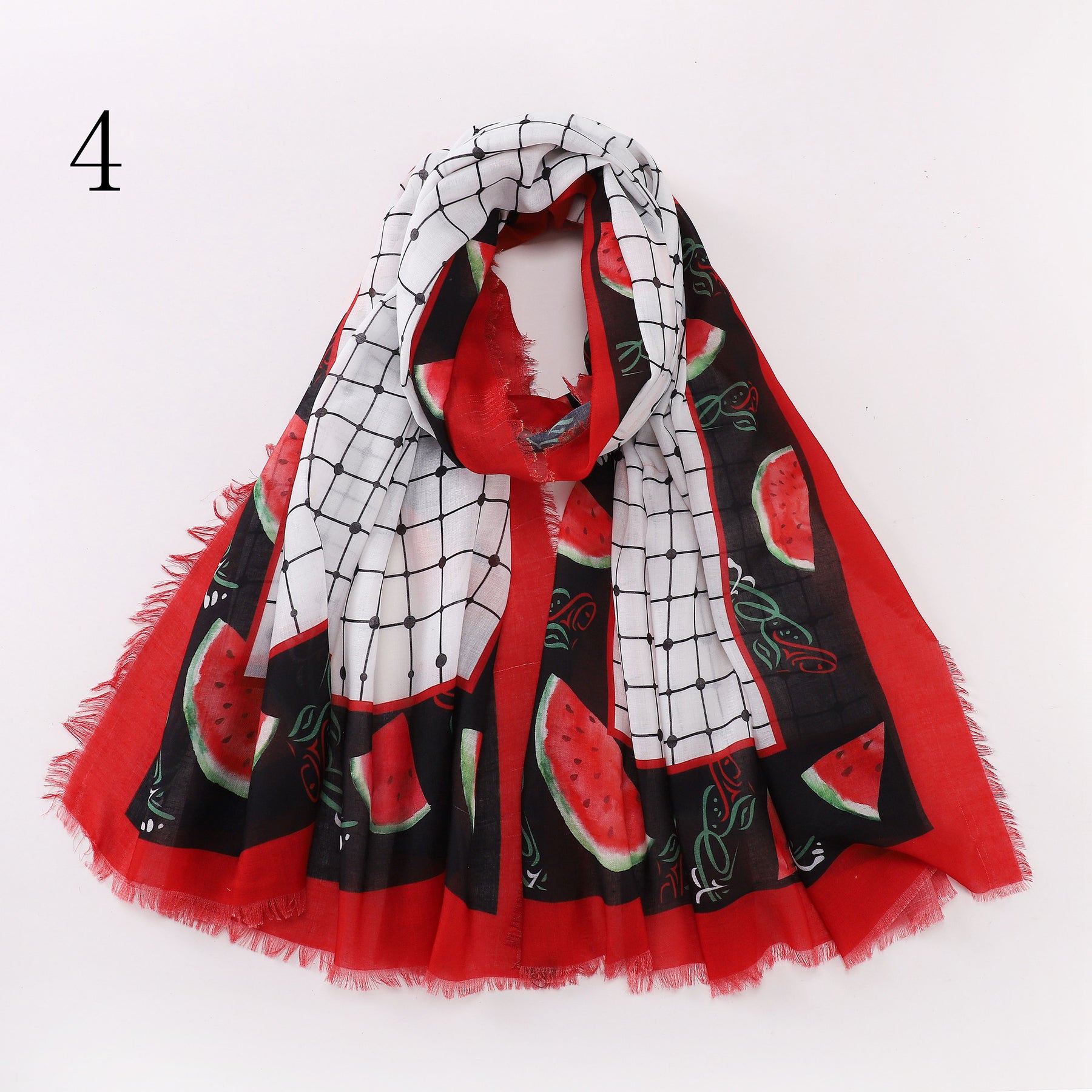 MYP05  printed hijab kuffiyeh  scarf