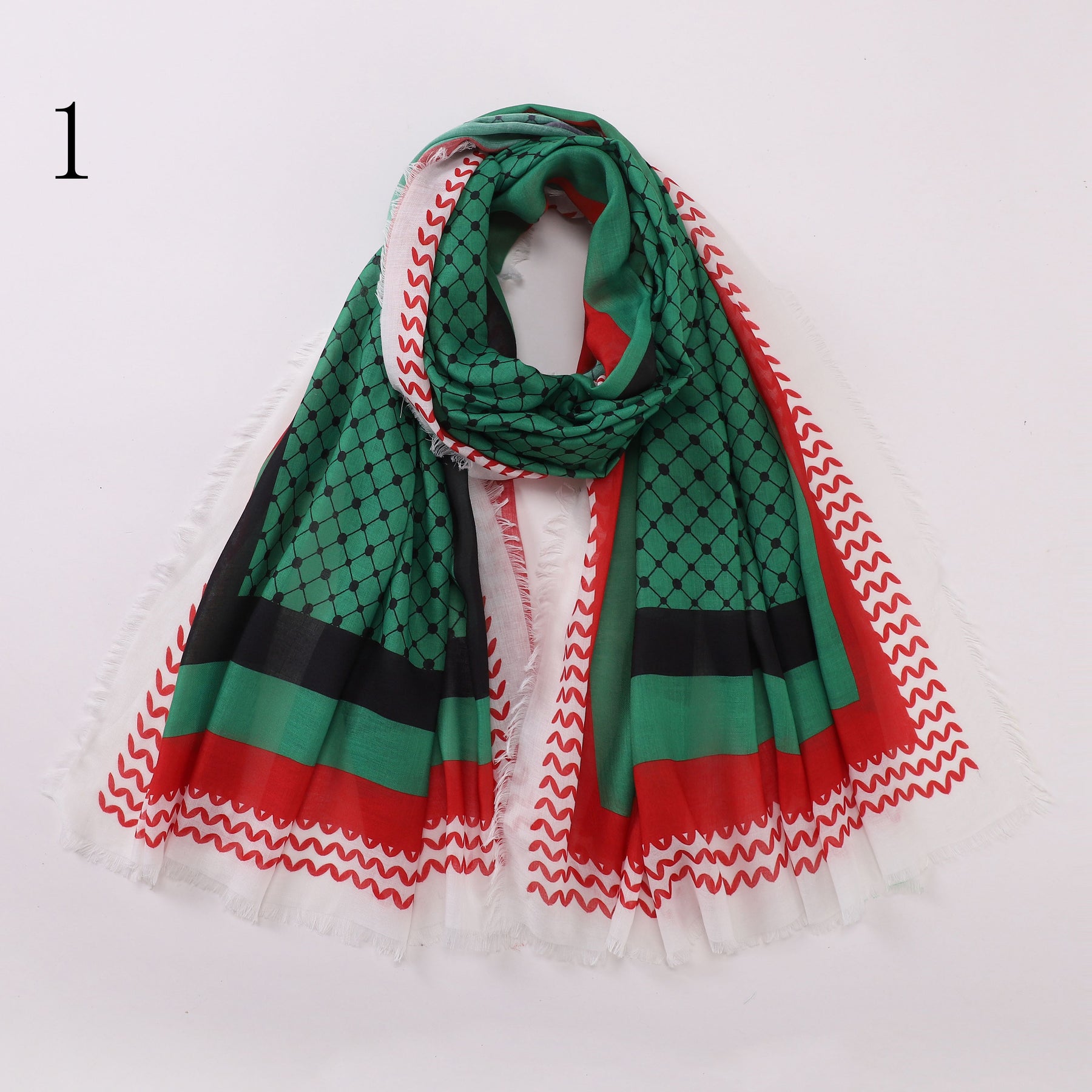 MYP04   printedkuffiyeh hijab scarf