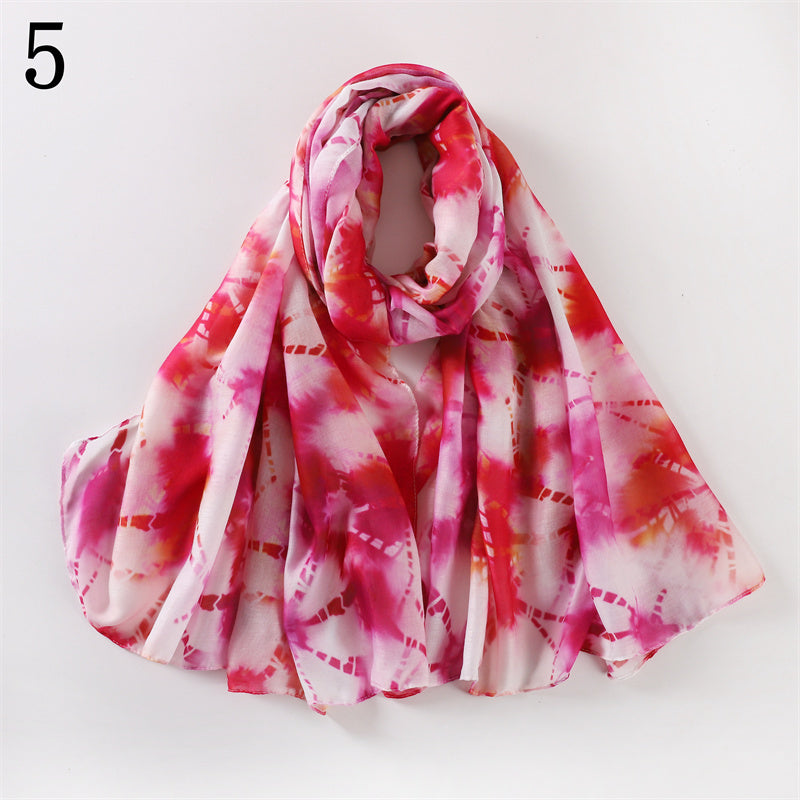 MYP010 Fashionable starry sky quicksand printed scarf