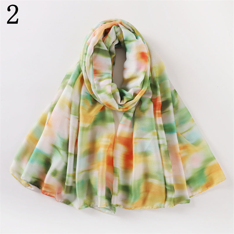 MYP010 Fashionable starry sky quicksand printed scarf