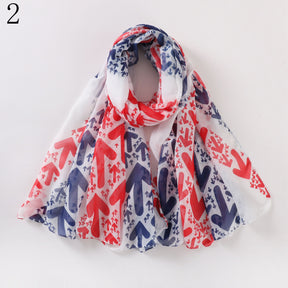 MYP09  USA American flag printed scarf