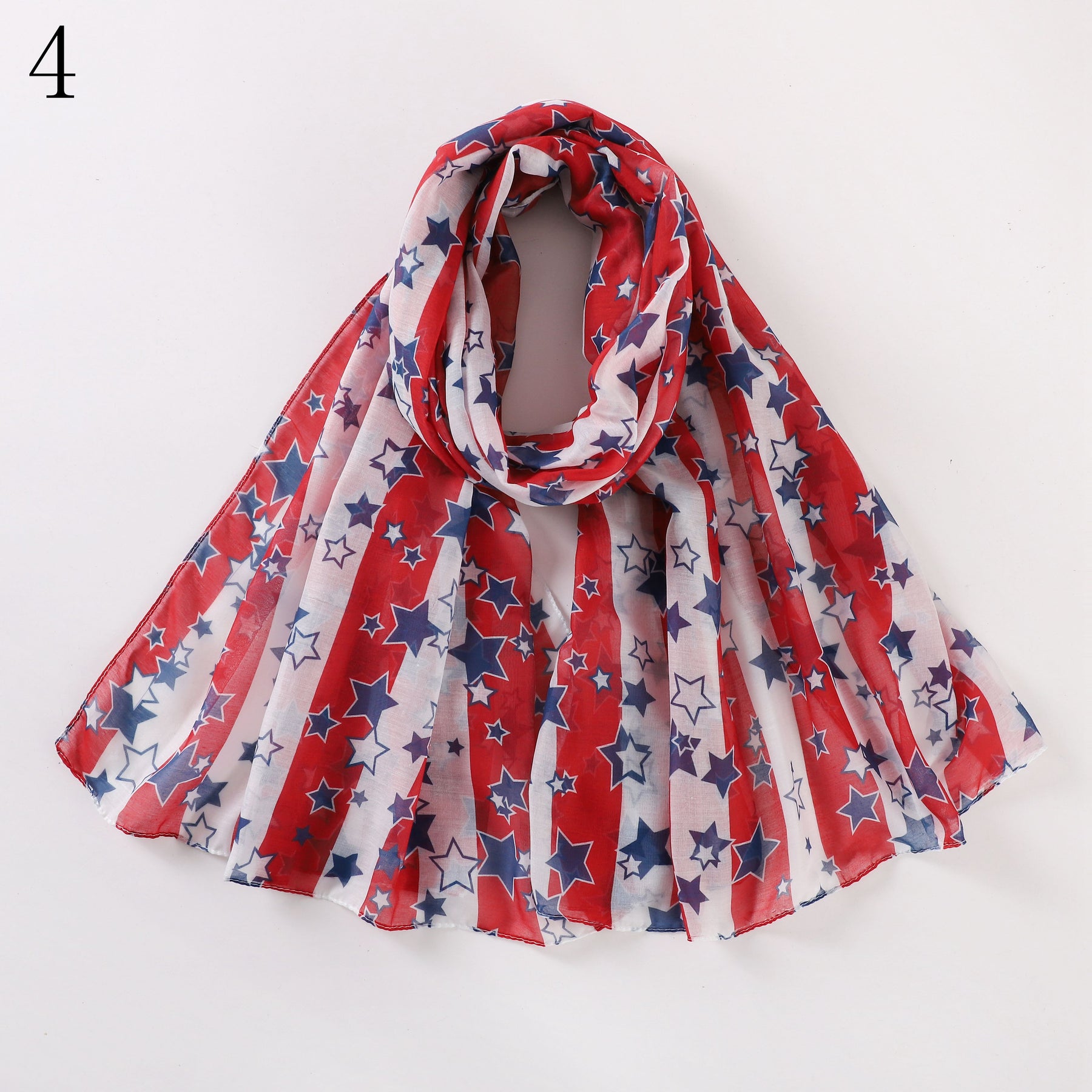 MYP09  USA American flag printed scarf