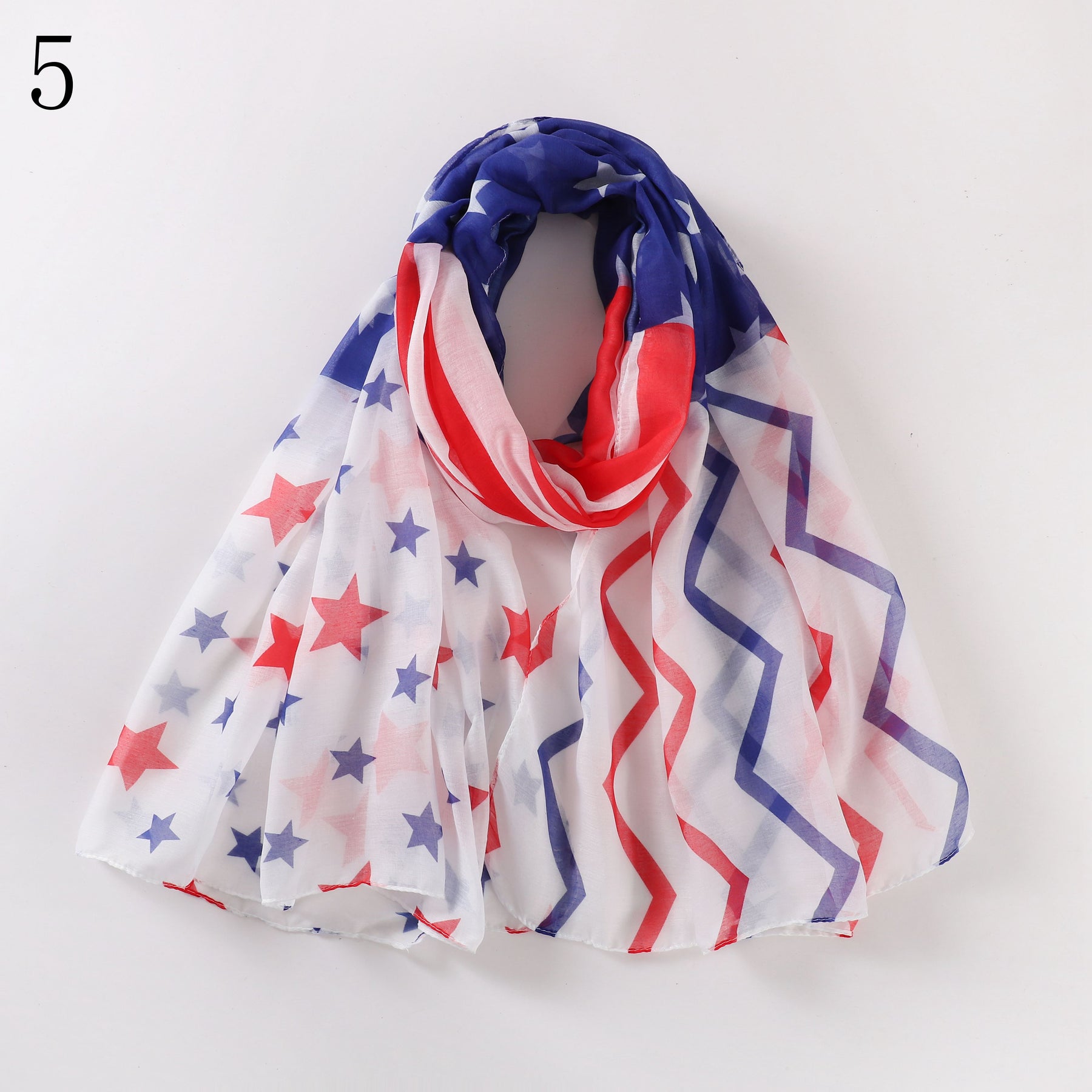 MYP09  USA American flag printed scarf