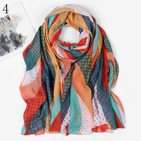 MYP041 Beach floral fashion printed scarf