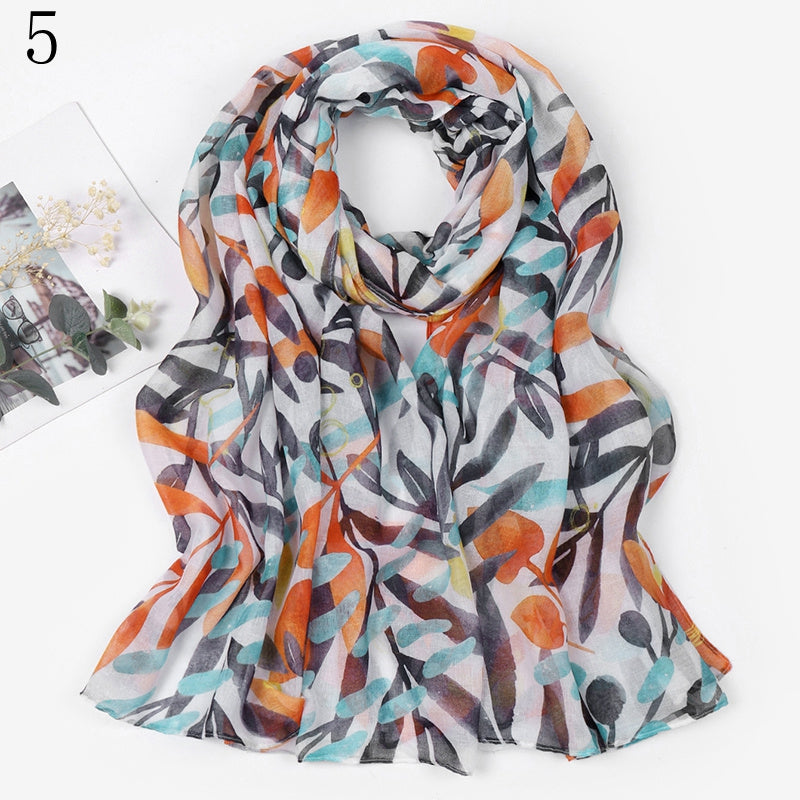 MYP041 Beach floral fashion printed scarf