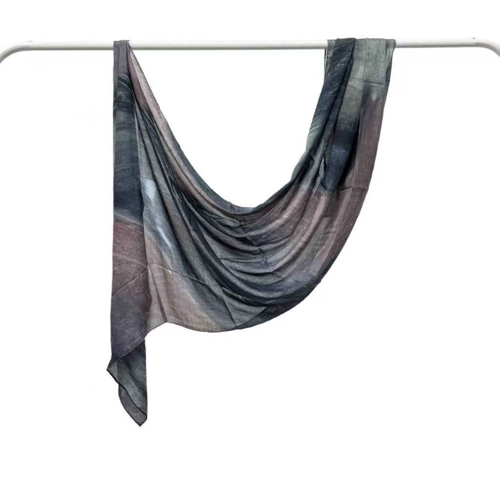 MJ001  Double stitch modal hijab with beautiful prints – softness meets artistry