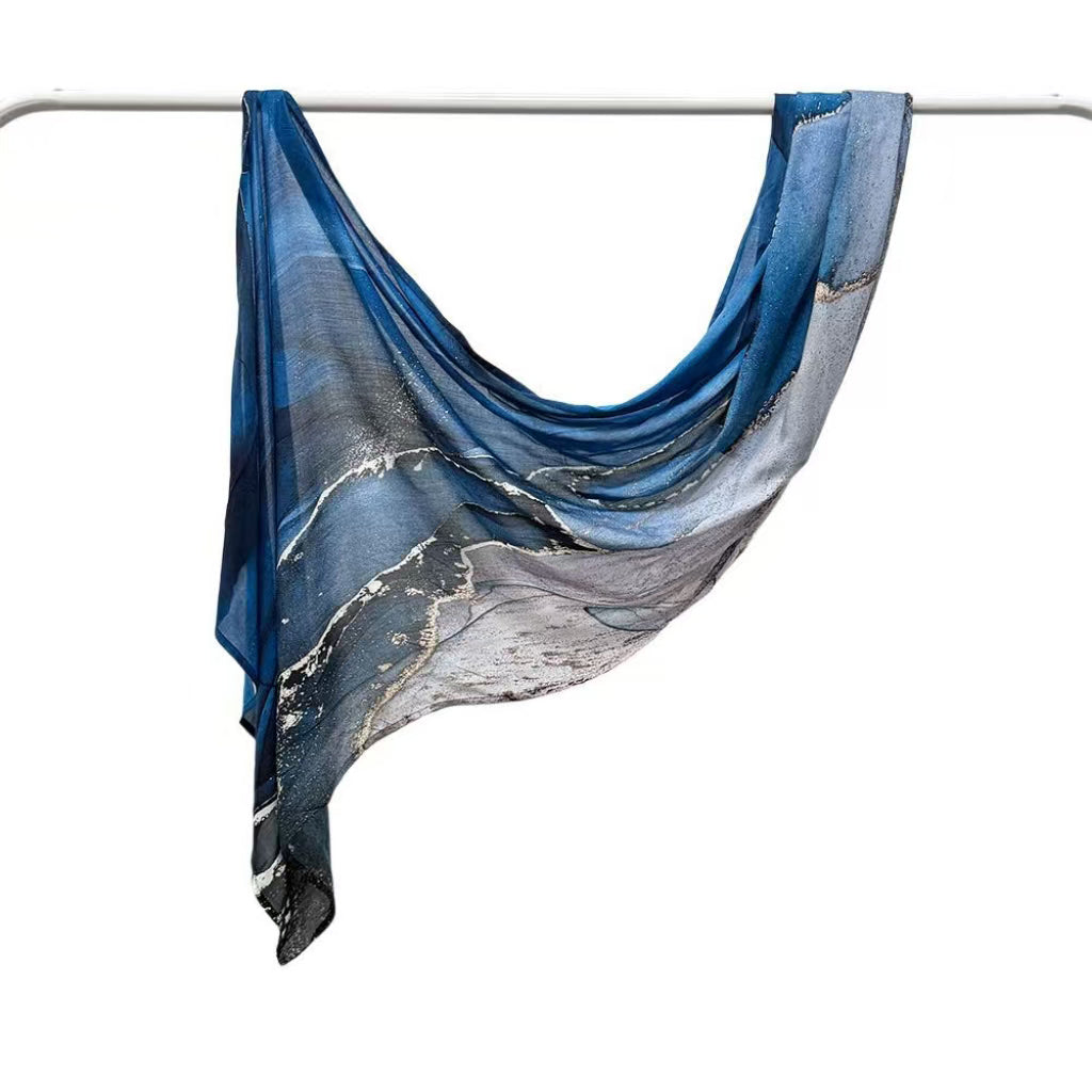 MJ001  Double stitch modal hijab with beautiful prints – softness meets artistry
