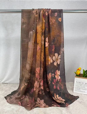 MJ001  Double stitch modal hijab with beautiful prints – softness meets artistry