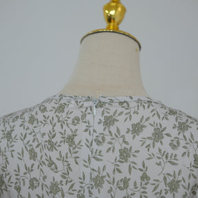 LR1324  Floral Print Plus Size Polyester Long Sleeve Dress - No Hijab