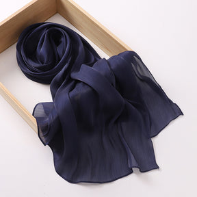 MSL348   New soft silk style bun head fashion gauze scarf travel vintage style scarf wholesale