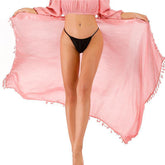SL31  Half-length tassel shawl sun protection wrap skirt