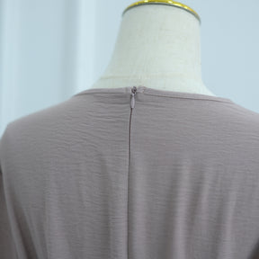 LR1077  Women's Plain Minimalist Dress for Daily Wear
