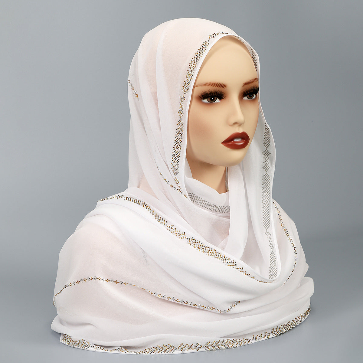 YW385  Hot Diamond Chiffon Lazy Long Scarf