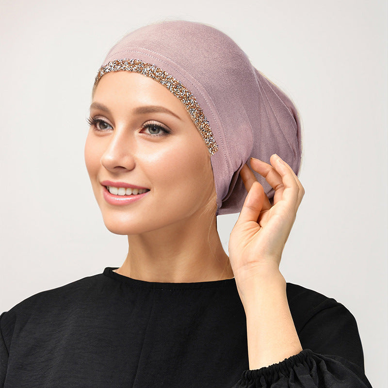 RS018  Solid color hot-drilled mercerized cotton cap