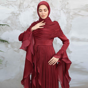 LR1169  Double-layer waist dress – no hijab