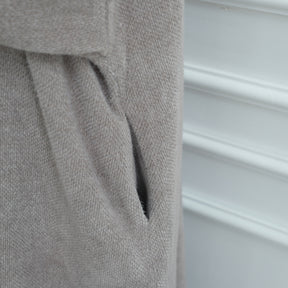 LR1125  Thick Winter Abaya Cardigan with Belt
