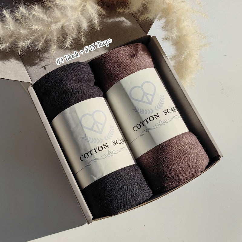 WJA168 Natural Wrinkle Rayon Scarf Solid Color Neck Scarf Cotton Linen Shawl - MinYang Fashion Apparel Accessory Manufacturer