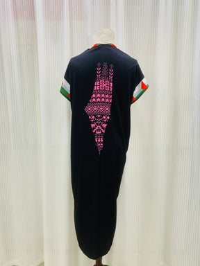 MY020  Palestinian print jacket long sleeveless