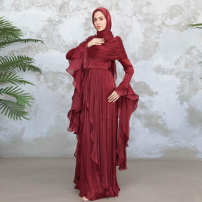 LR1169  Double-layer waist dress – no hijab