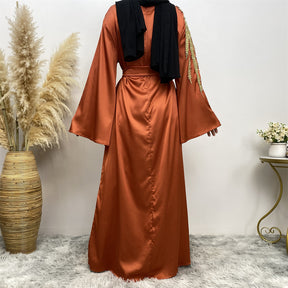 6479 plain muslim abaya dress