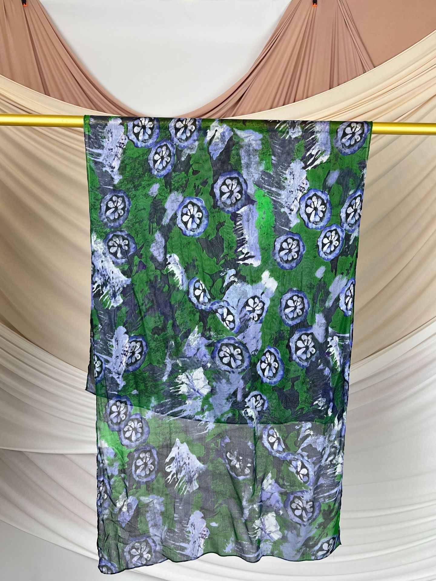 VI007  Modal double-sided penetration tie-dye Muslim hijab