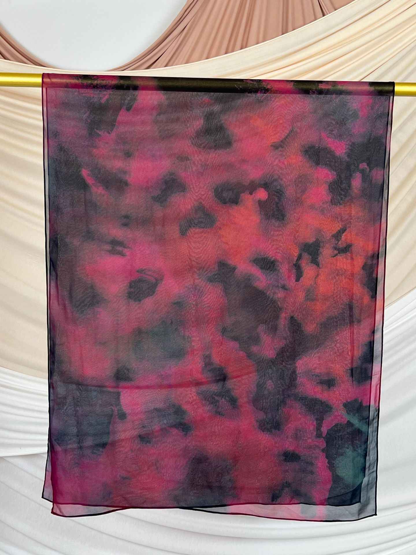 FZ012  Faux Silk Double-Sided Penetration Hijab