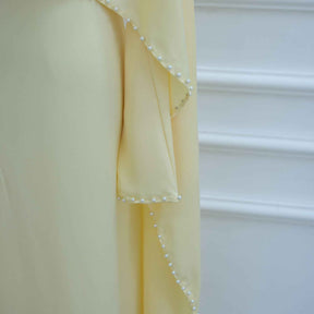 LR1134 Exquisite Pearl-Embellished Abaya – Opulent Craftsmanship, Timeless Elegance